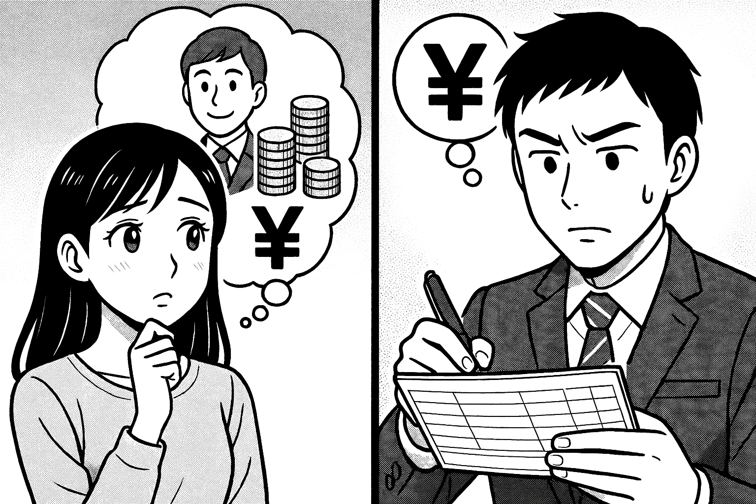 婚活と経済力の関係（男性）