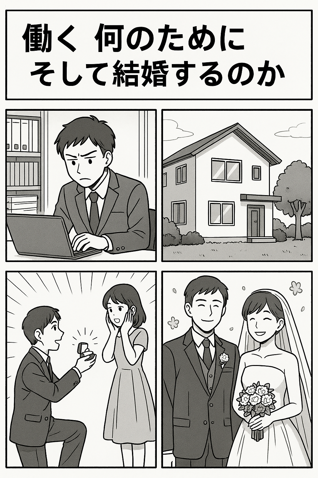 何のために働くのか、そして結婚するのか