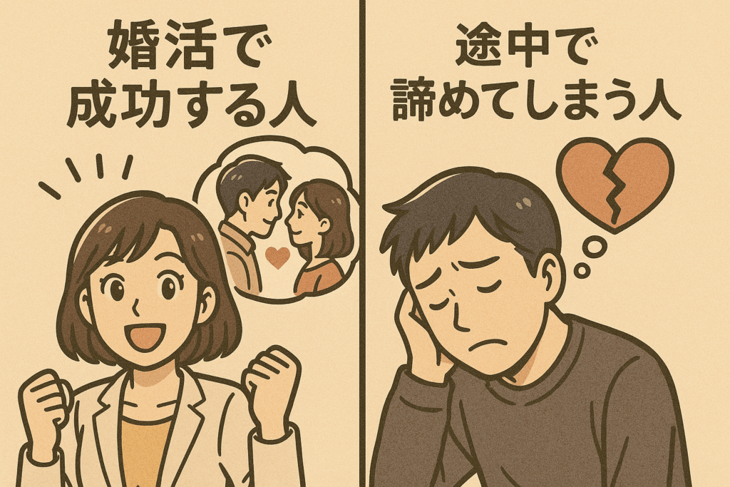 婚活で成功する人と途中で諦めてしまう人の違い
