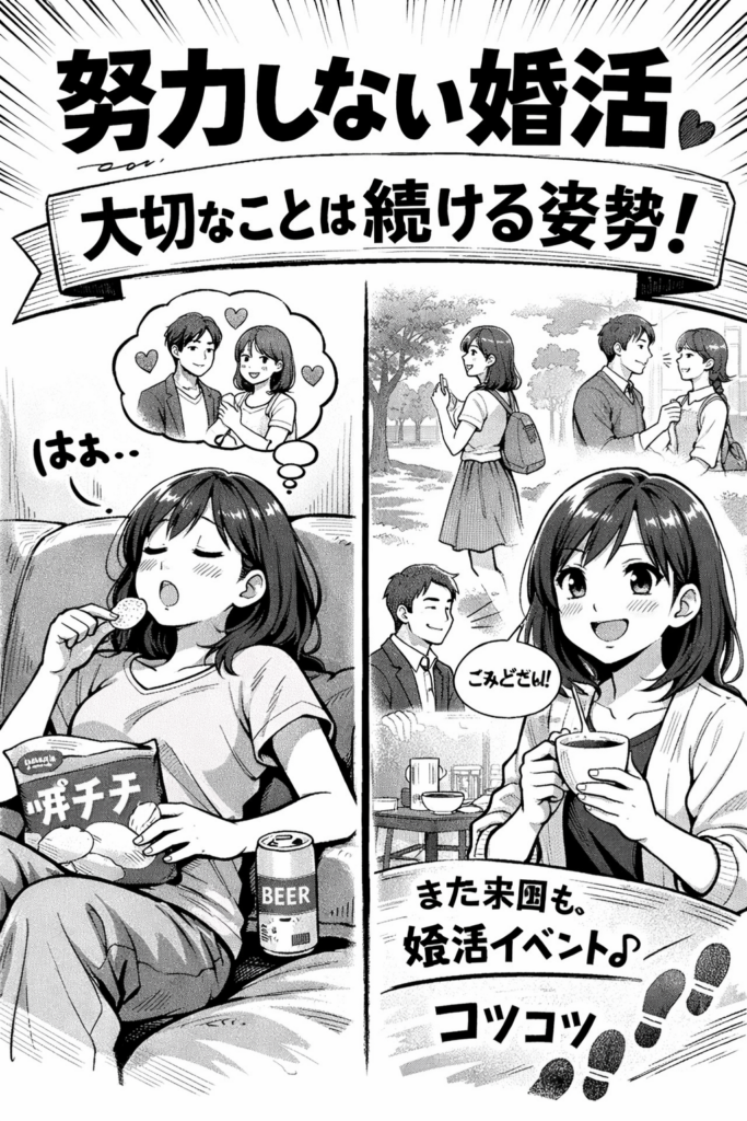 努力しない婚活?本当に大切なのは「続ける姿勢」