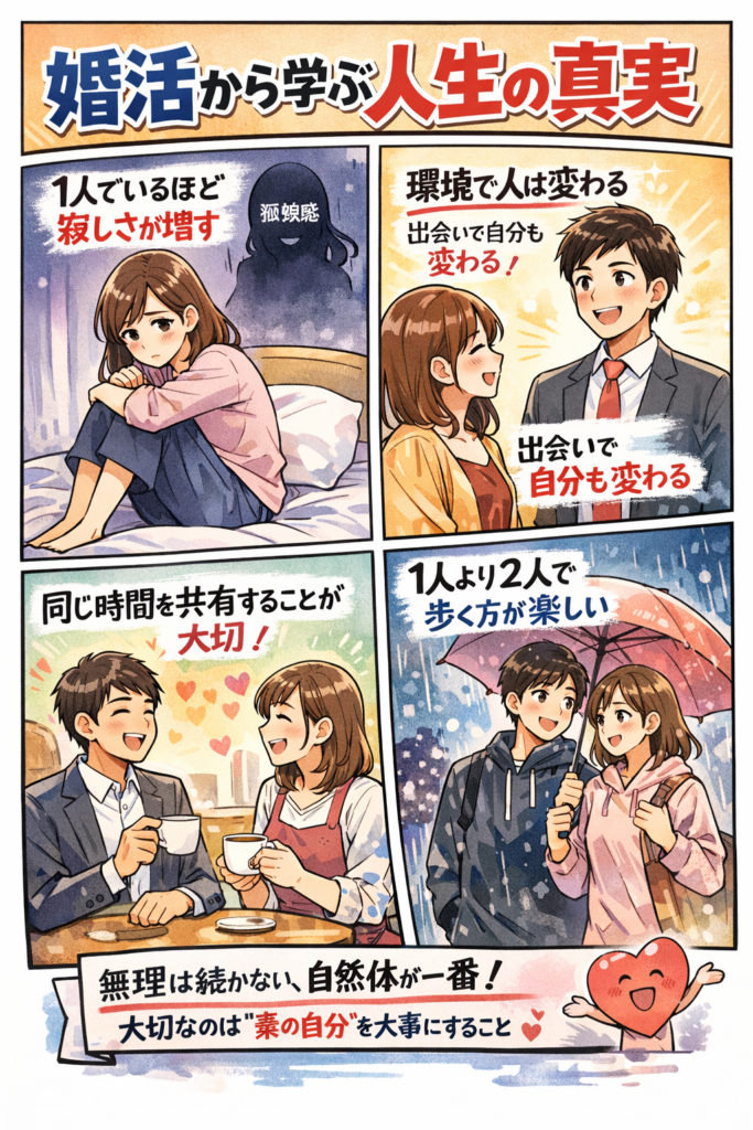 偽りと儚さ、そして愛と恋 ― 婚活から学ぶ人生の真実