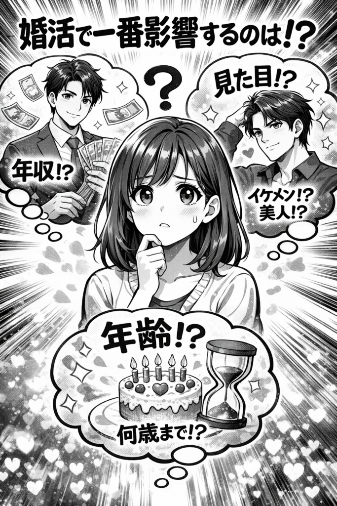 婚活で一番影響するのは年収？見た目？年齢？──30〜50代が知るべき本当の答え