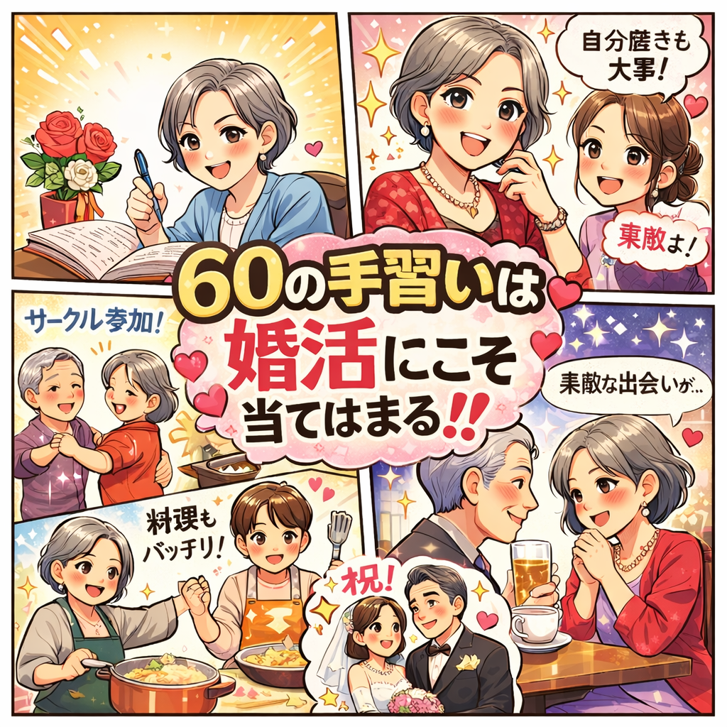 ６０の手習いは婚活にこそ当てはまる