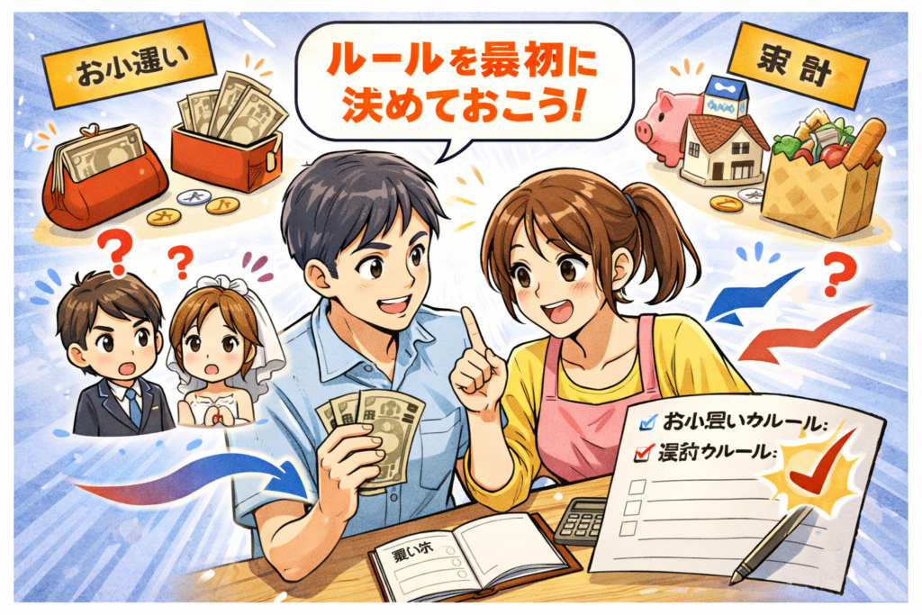 これから結婚する人へ―お小遣いと家計のルールは最初に決めよう