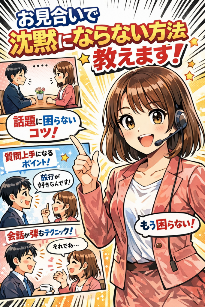 お見合いで沈黙にならない質問10選 ― 会話が自然に続く婚活のコツ