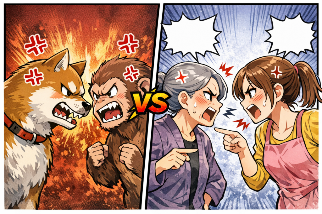 犬猿の仲と嫁姑問題 ― 仲の悪いものに共通する背景とは？